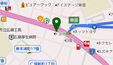 [EV]広島トヨタ自動車(株) 広島東店の地図画像
