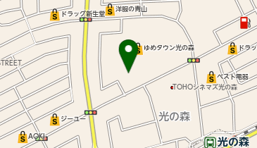 [EV](株)イズミ ゆめタウン光の森 (平面P)の地図画像