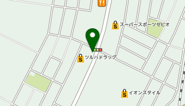 [EV]ツルハドラッグ 天童芳賀西店の地図画像
