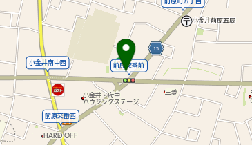 [EV]セブンイレブン小金井前原町5丁目店の地図画像