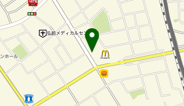 [EV]マクドナルド弘前大町店の地図画像