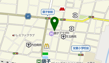 [EV](有)銚子プラザホテル 銚子プラザホテル (地下P)の地図画像