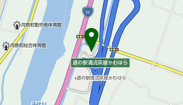 [EV]道の駅 清流茶屋かわはらの地図画像