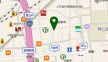 [EV]ホテル ファインガーデン梅田の地図画像