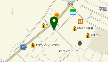 [EV]フライングガーデン 伊奈学園前店の地図画像
