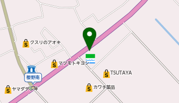 [EV]ビッグワンTSUTAYA さくら店の地図画像