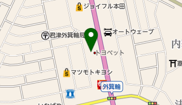 [EV]千葉トヨペット(株) 君津店の地図画像