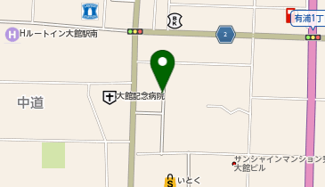 [EV]セブンイレブン大館御成町店の地図画像