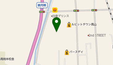 [EV](株)バロー ルビットタウン高山の地図画像