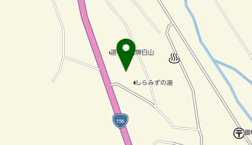 [EV]白川村 道の駅 飛騨白山の地図画像
