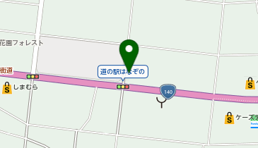 [EV]深谷市 道の駅 はなぞの (東側P)の地図画像