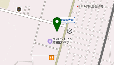 [EV](株)東横イン 東横INNホスピタルイン獨協医科大学の地図画像