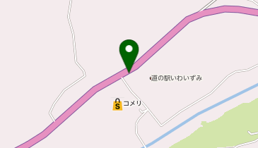 [EV]岩泉町 道の駅 いわいずみの地図画像