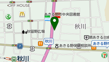 [EV]トヨタモビリティ東京(株) 秋川店 (東京トヨペット)の地図画像