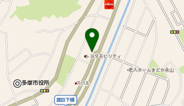 [EV]トヨタモビリティ東京(株) 多摩ニュータウン店 (東京トヨペット)の地図画像