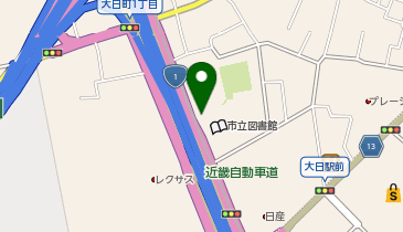 [EV]守口市立図書館の地図画像