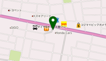 [EV]栃木ホンダ販売(株) Honda Cars栃木東 城南店の地図画像