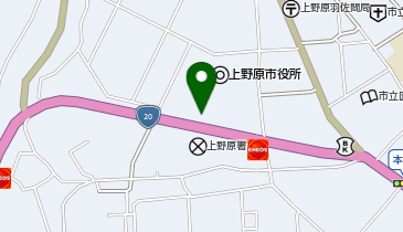 [EV]上野原市役所の地図画像