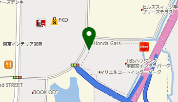 [EV](株)ホンダモビリティ北関東 Honda Cars栃木 インターパーク店の地図画像