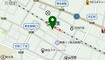 [EV](株)パークインホテルズ パークイン桐生 (第1P)の地図画像