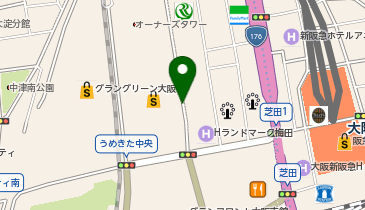[EV](株)パワーエックス グランフロント大阪 (北館・地下P 3階)の地図画像