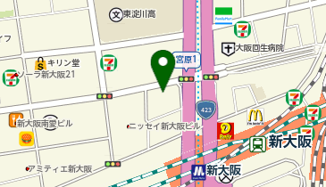 [EV]大阪市立 宮原地下駐車場の地図画像