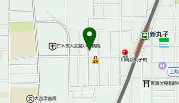 [EV]パーク24(株) タイムズ川崎小杉町の地図画像