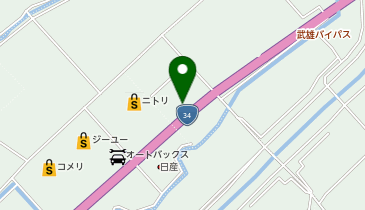 [EV](株)ホンダカーズ中央佐賀 Honda TAKEO Park asobibaの地図画像