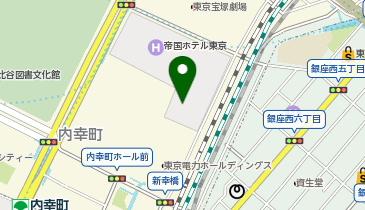 [EV]帝国ホテル 東京 (駐車場ビル2階)の地図画像