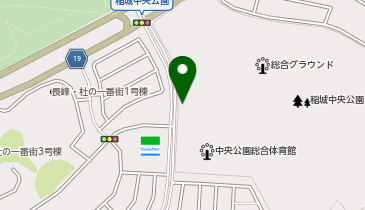 [EV]稲城市中央公園総合体育館 (西P)の地図画像