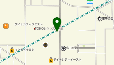 [EV]テスラモーターズジャパン 小田原ダイナシティ イースト (平面第1P・小田原SC)の地図画像