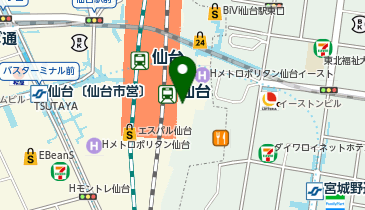 [EV]仙台ターミナルビル(株) エスパル仙台 東口駐車場 (立体P 6階)の地図画像