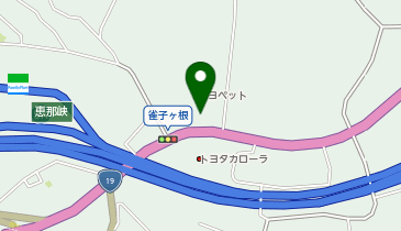 [EV]岐阜トヨペット(株) 恵那店の地図画像