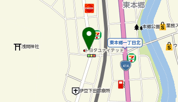 [EV]トヨタユナイテッド静岡(株) 下田店 (静岡トヨペット)の地図画像