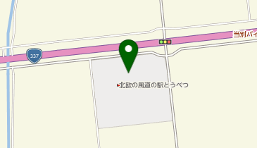 [EV]日本充電インフラ(株) 北欧の風 道の駅 とうべつの地図画像