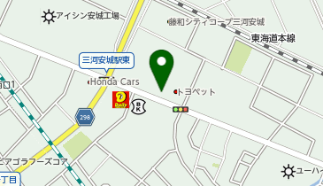 [EV]NTP名古屋トヨペット(株) 三河安城店の地図画像