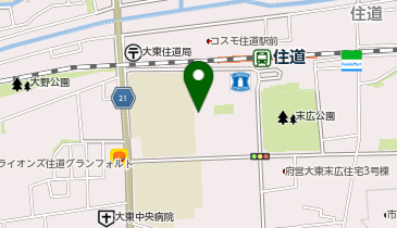 [EV]プラスパークス大東末広住宅駐車場の地図画像