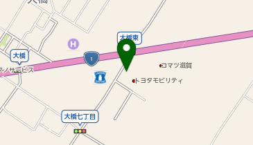 [EV]トヨタモビリティ滋賀(株) ウエルコム栗東 (トヨペット)の地図画像