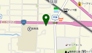 [EV]上新電機(株) ジョーシンアウトレット池田店の地図画像