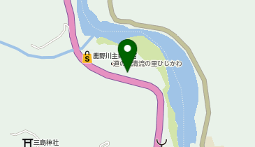 [EV]大洲市 道の駅 清流の里ひじかわの地図画像