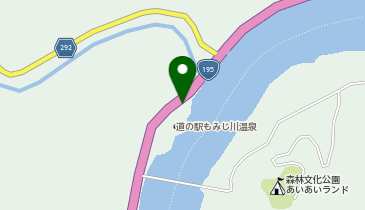 [EV]那賀町 道の駅 もみじ川温泉の地図画像