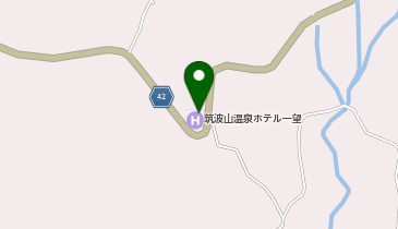 [EV](株)TSUKUBAリゾート 筑波山温泉 ホテル一望の地図画像