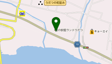 [EV]美馬市 道の駅 藍ランドうだつの地図画像