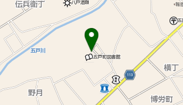 [EV]五戸町図書館の地図画像