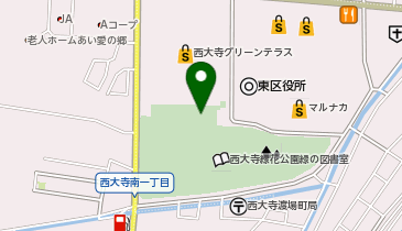 [EV]岡山市 西大寺緑花公園 体験学習施設 百花プラザの地図画像