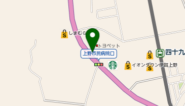 [EV]三重トヨペット(株) 上野東インター店の地図画像