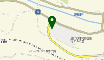 [EV]津和野町 道の駅 津和野温泉 なごみの里の地図画像