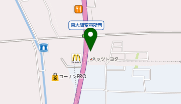 [EV]大阪トヨペット(株) 外環大東店の地図画像