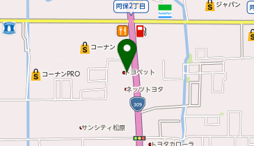 [EV]大阪トヨペット(株) 松原店の地図画像