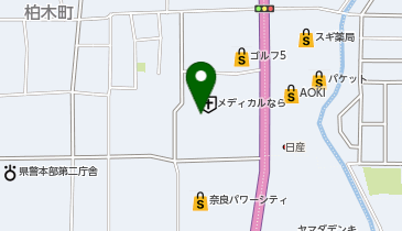 [EV]一般社団法人奈良市医師会 奈良市総合医療検査センターの地図画像